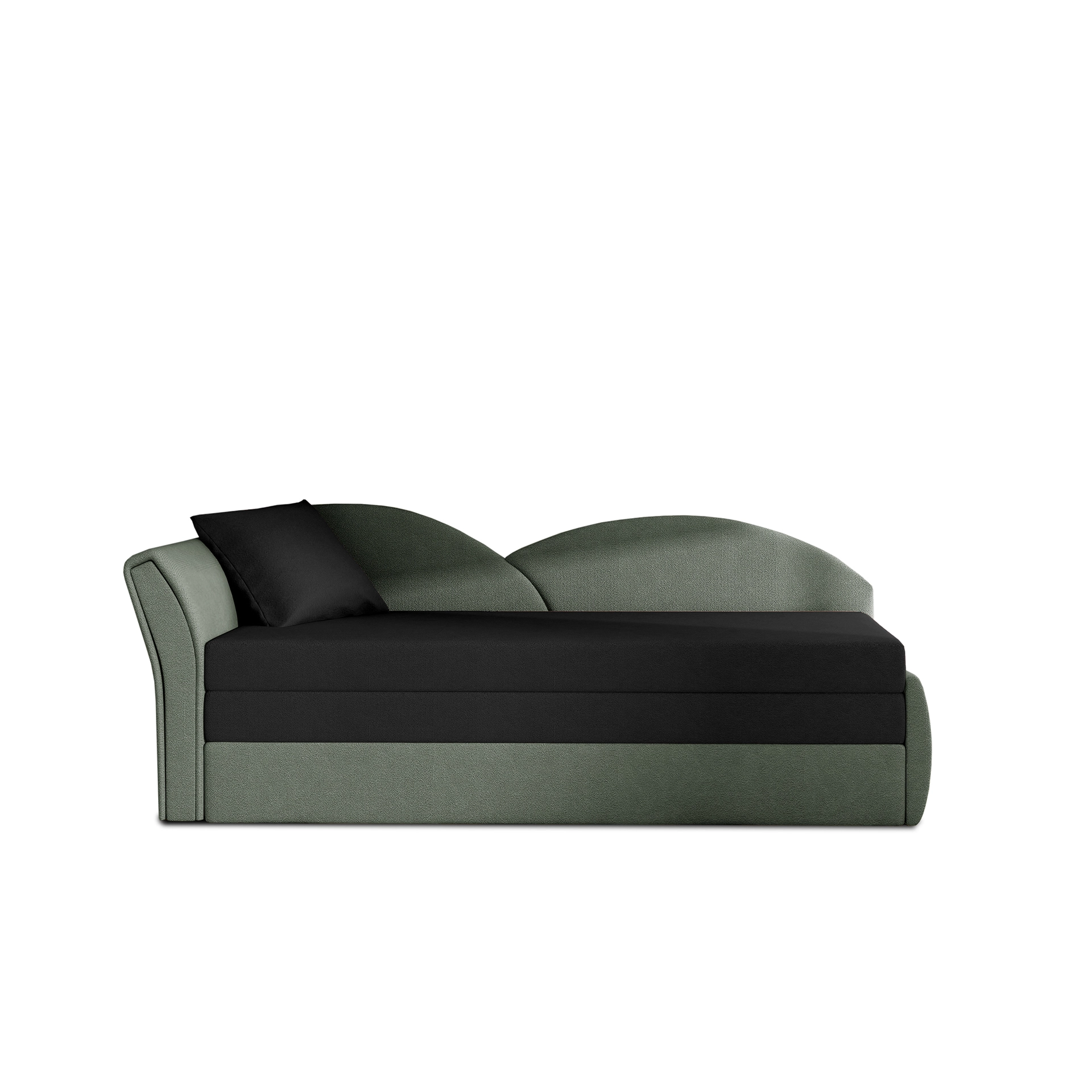 Sofa - lova Aga juoda, Alova 04, Alova 10