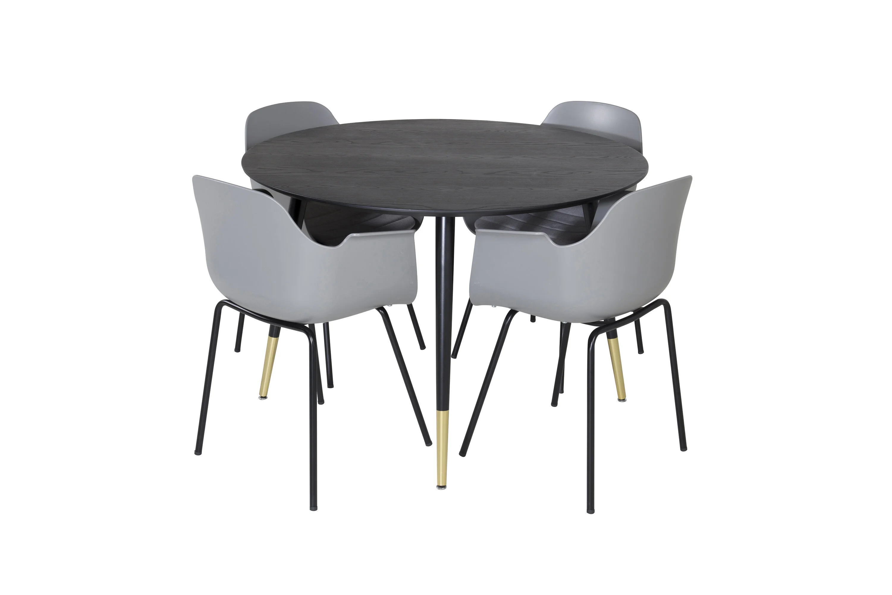 Valgomojo komplektas stalas Dipp su 4 kėdėmis Comfort