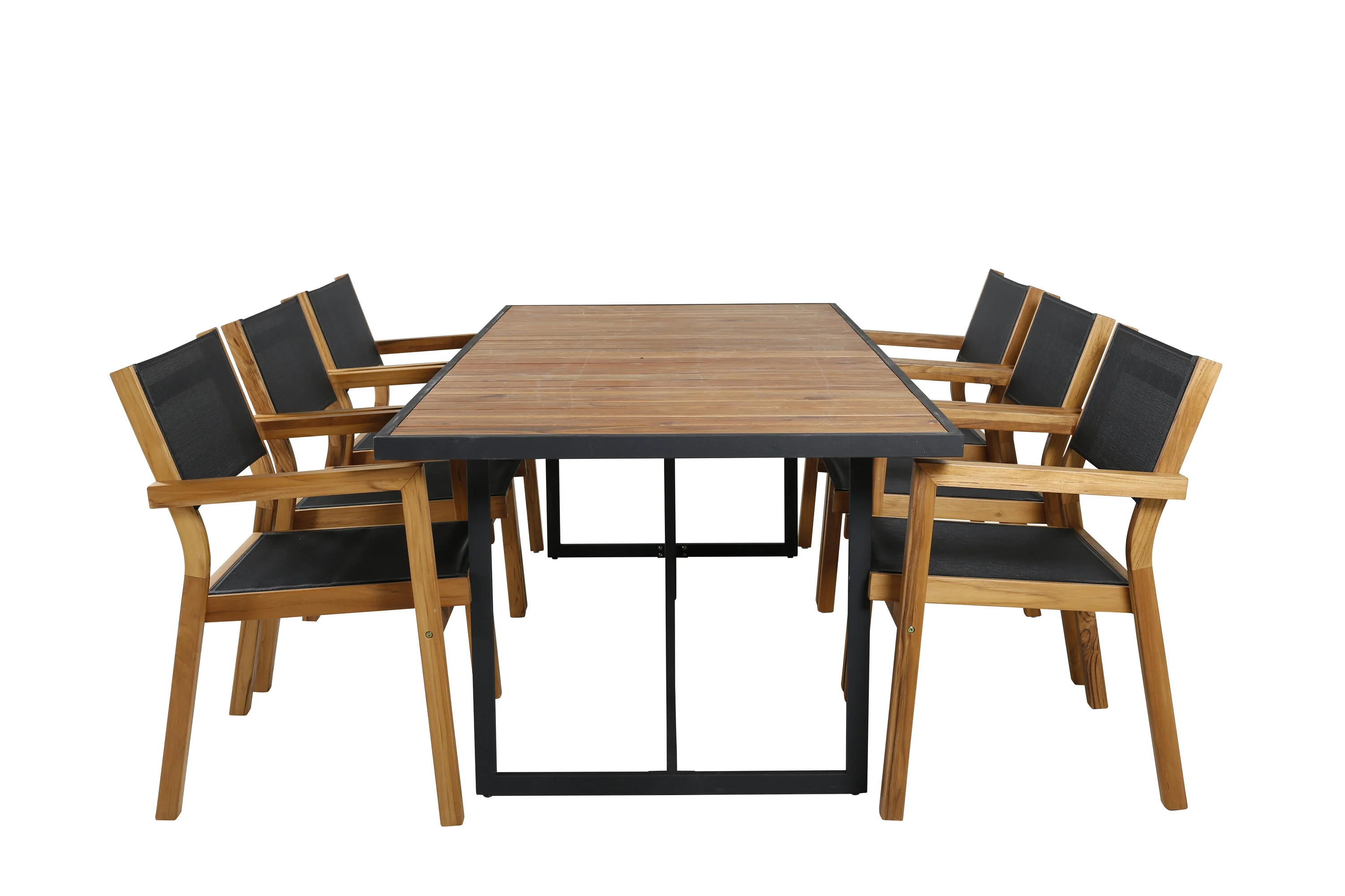 Sodo komplektas stalas Khung su 6 kėdėmis 