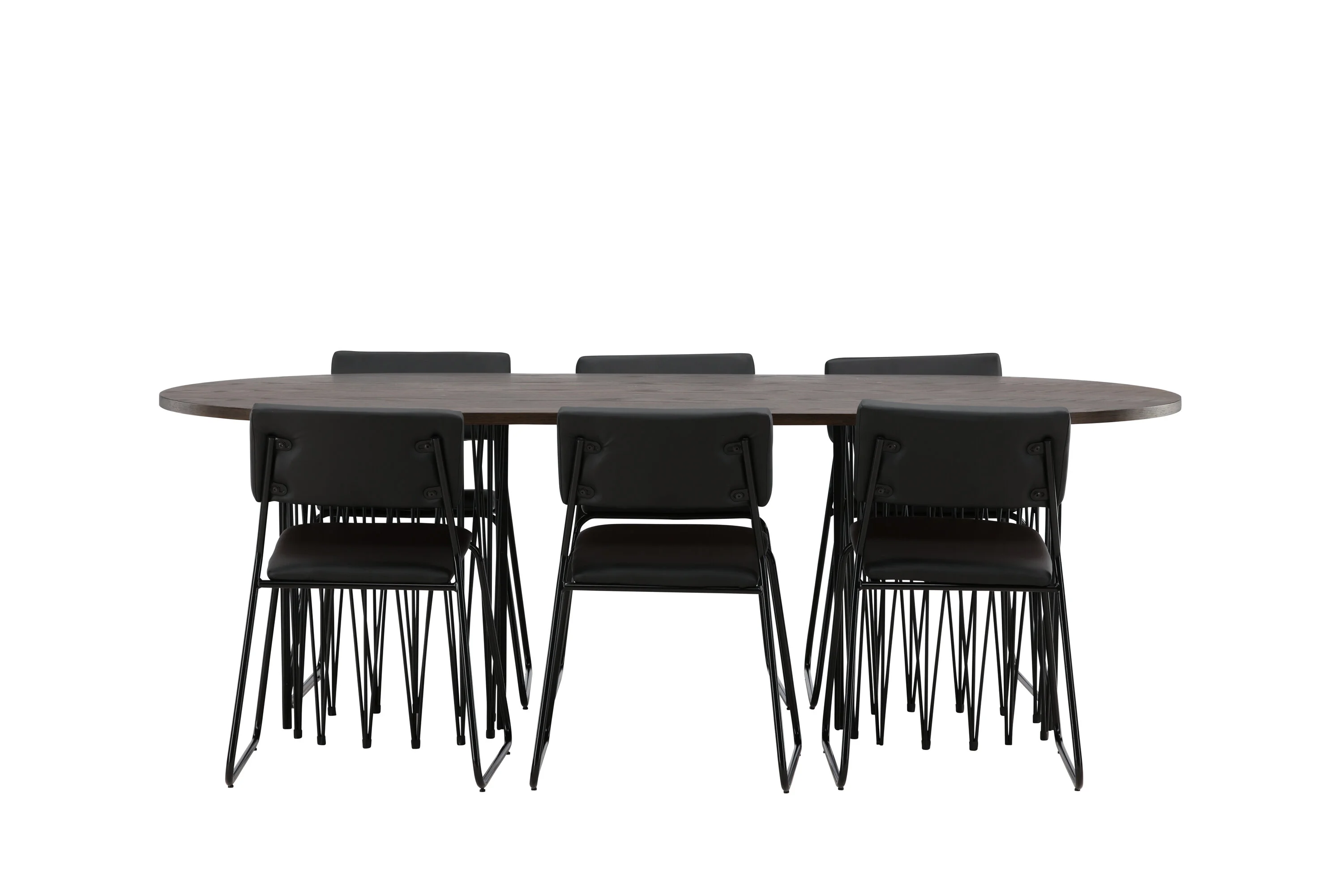 Valgomojo komplektas stalas Stone oval su 6 kėdėmis Kenth