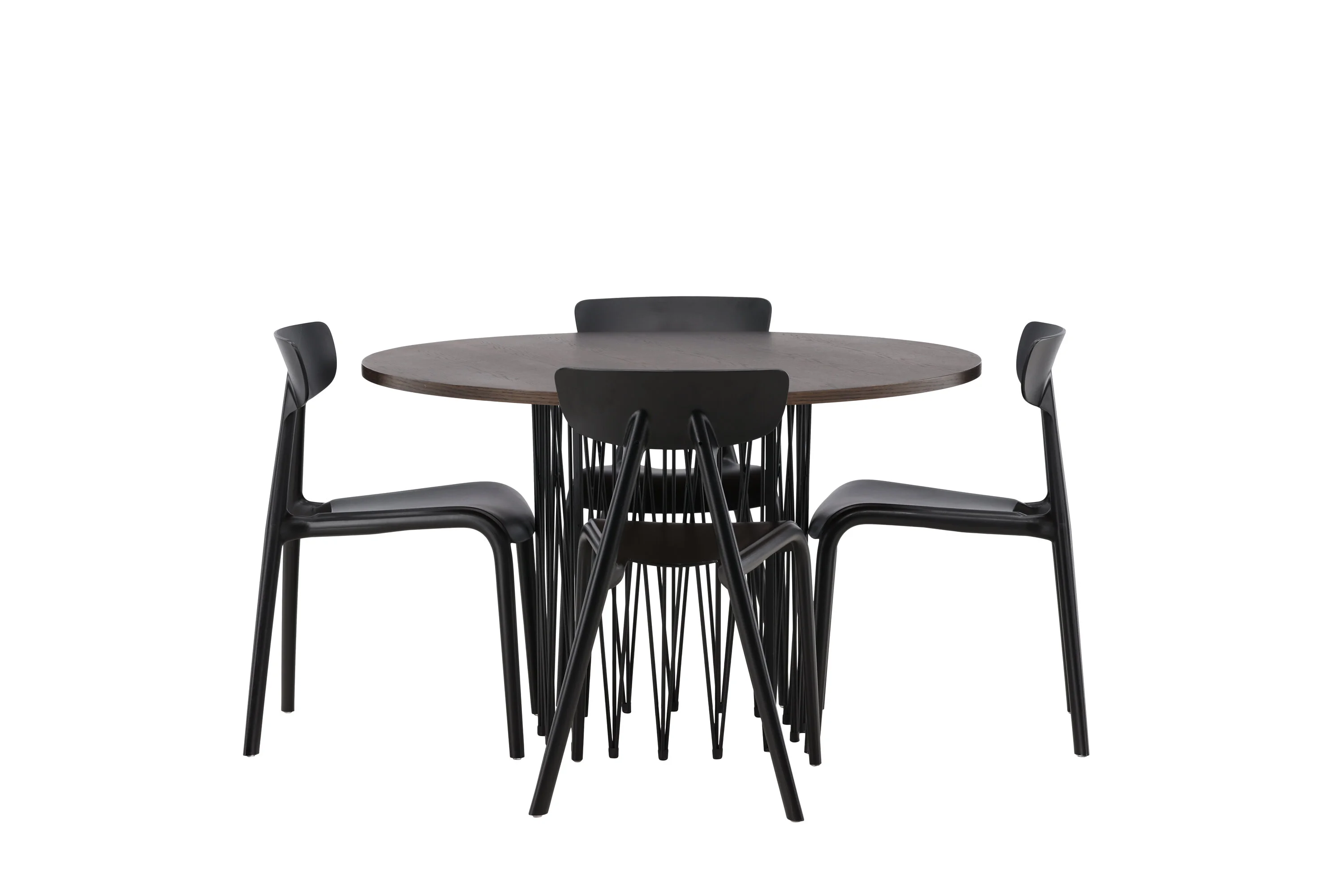 Valgomojo komplektas stalas Stone round su 4 kėdėmis Ursholmen