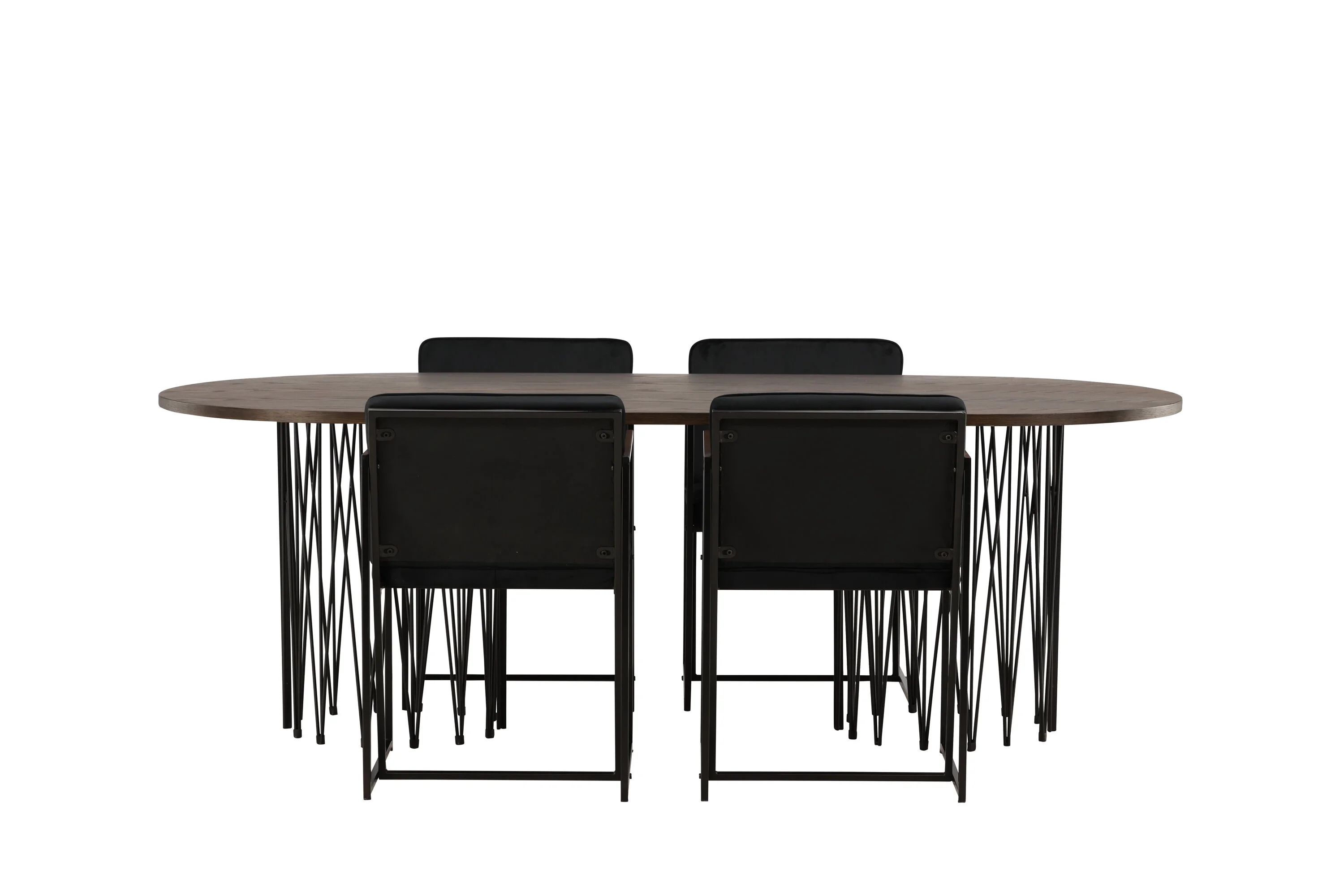 Valgomojo komplektas stalas Stone oval su 4 kėdėmis Richmond