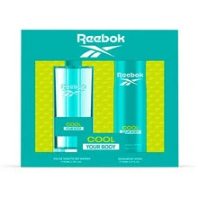 Reebok Cool Your Body For Women dovanų rinkinys EDT 100 ml ir purškiklis 150 ml, 100 ml