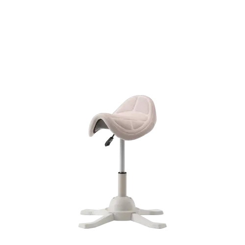 Up Up Toronto ergonominė balansinė kėdė Balta, Dramblio kaulo sp. audinys, ilgesnis dujinis keltuvas