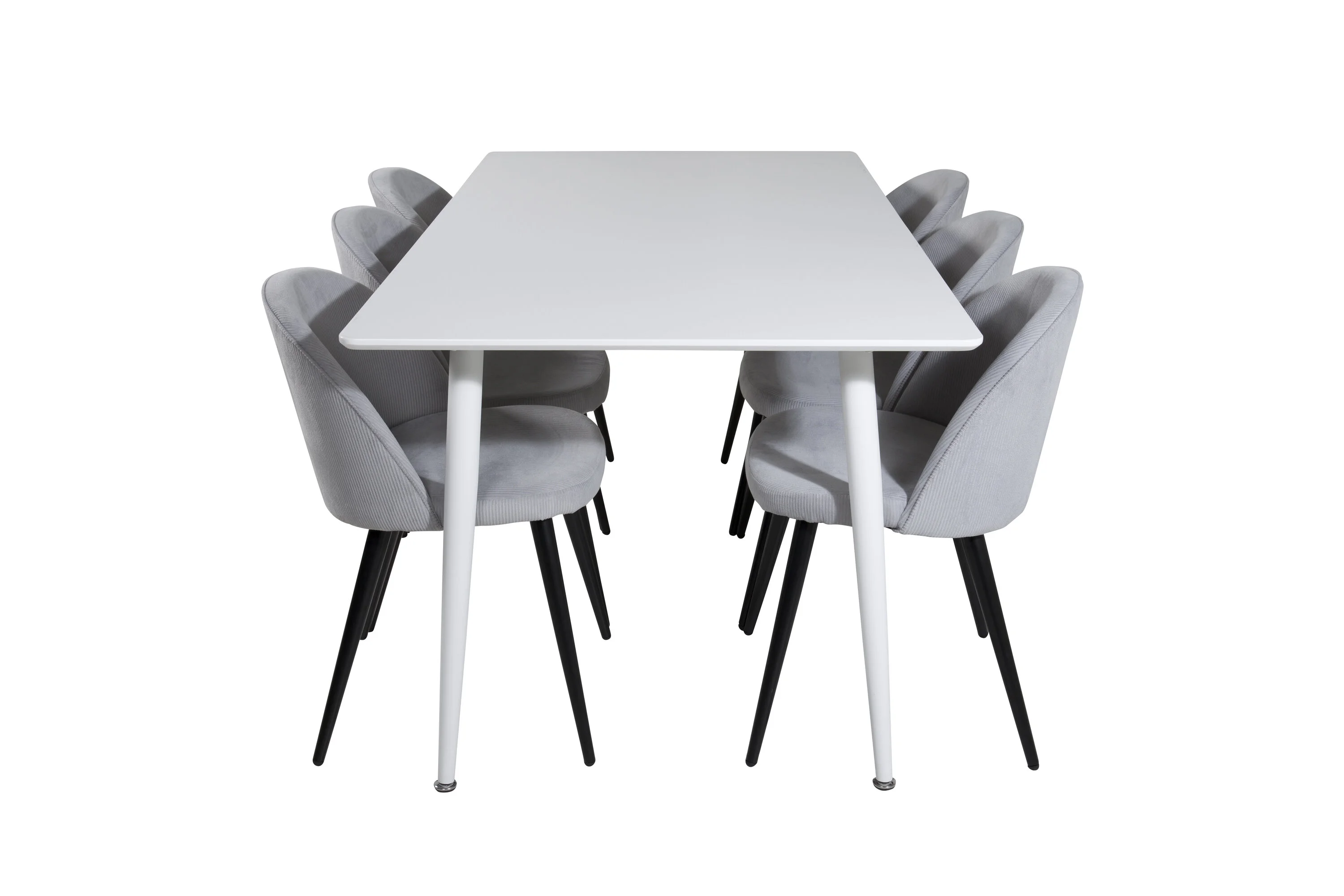 Valgomojo komplektas stalas Polar su 6 kėdėmis Velvet