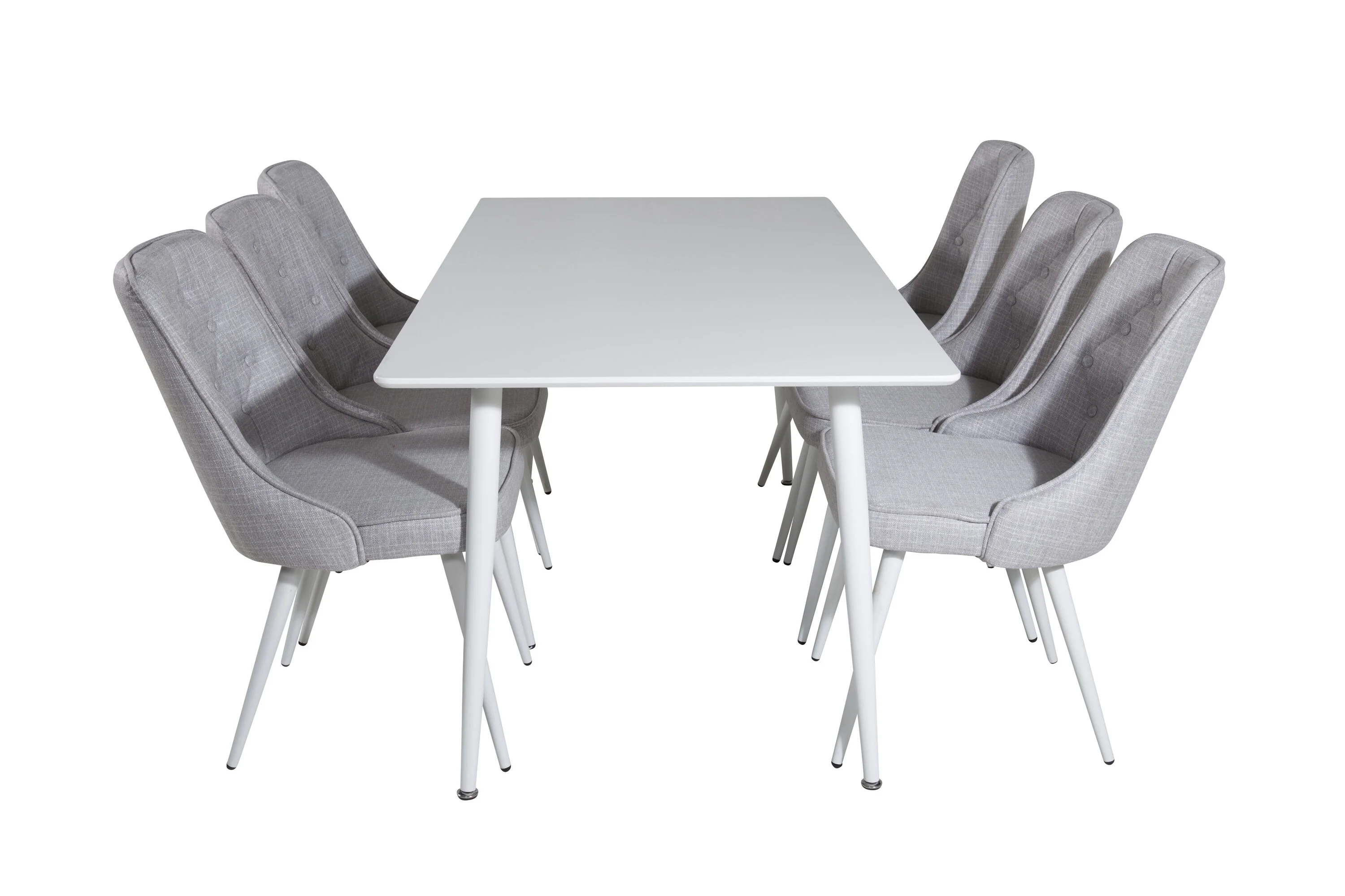 Valgomojo komplektas stalas Polar su 6 kėdėmis Velvet Deluxe