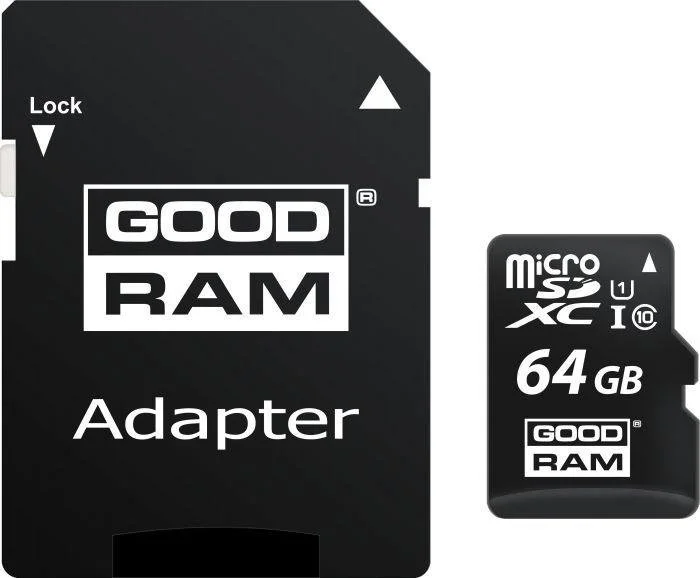 Goodram 64GB Micro SDHC U1-I 10 klasės atminties kortelė su adapteriu