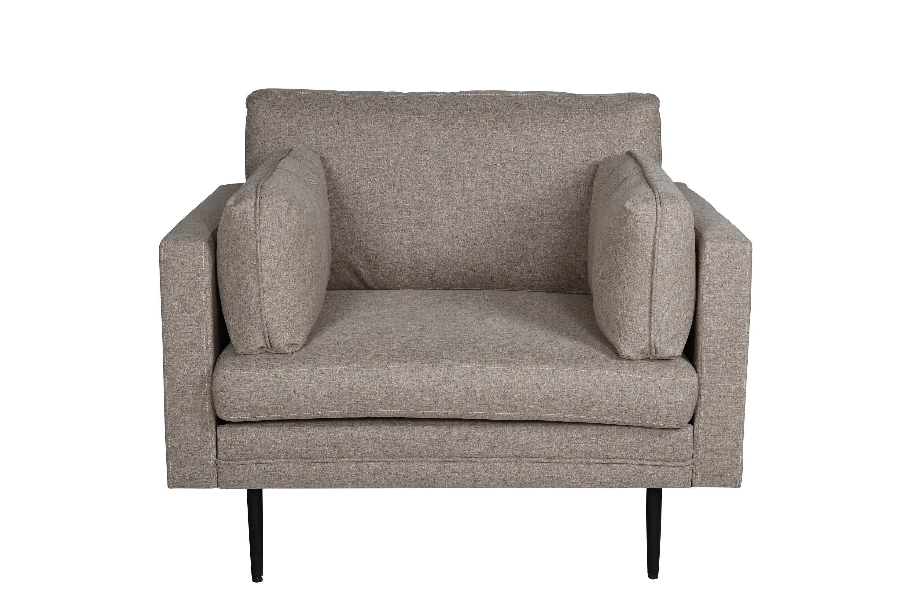 Fotelis Boom - juodas / rudas