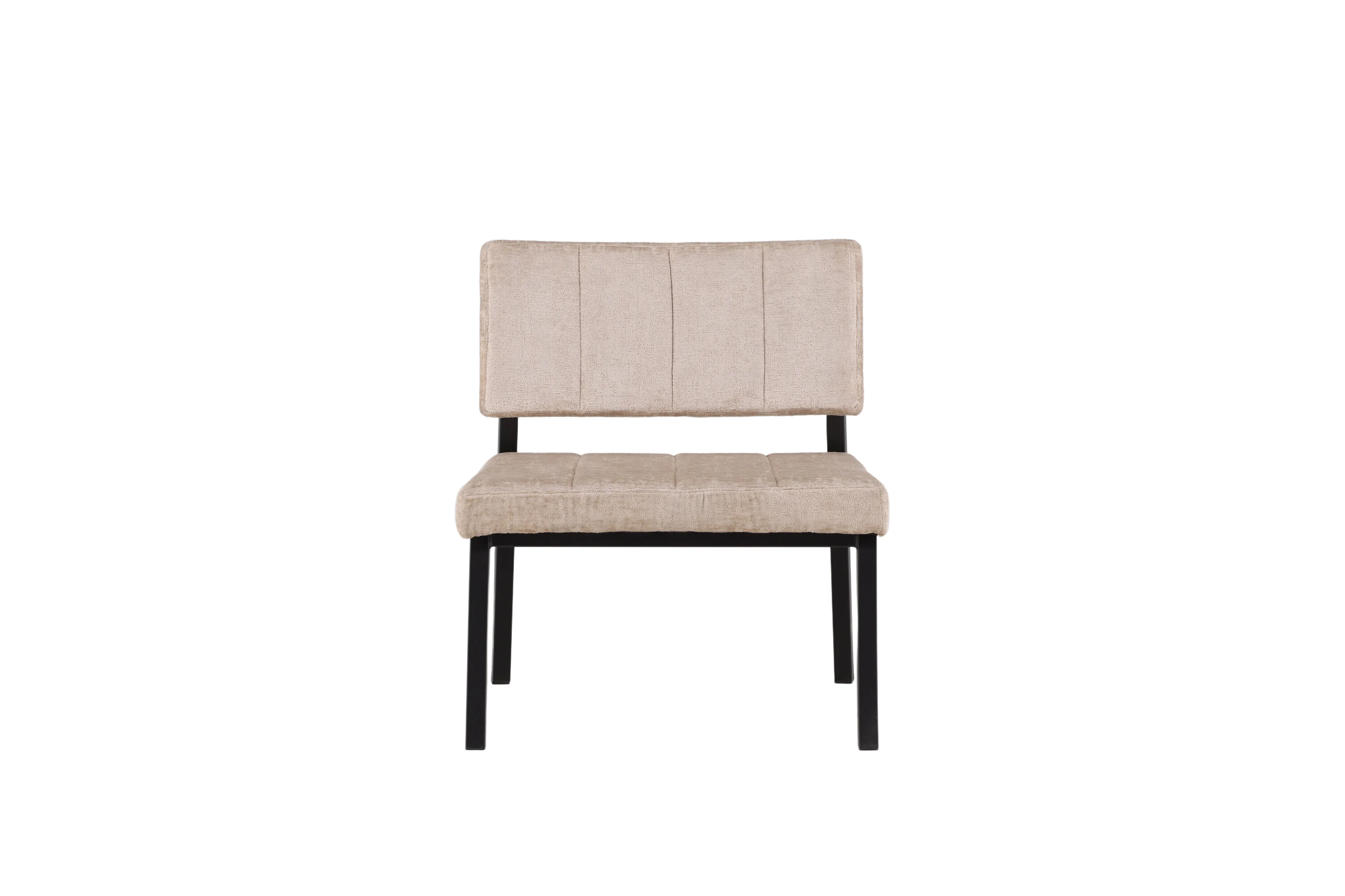 Fotelis Monett - juodas / beige velvetas