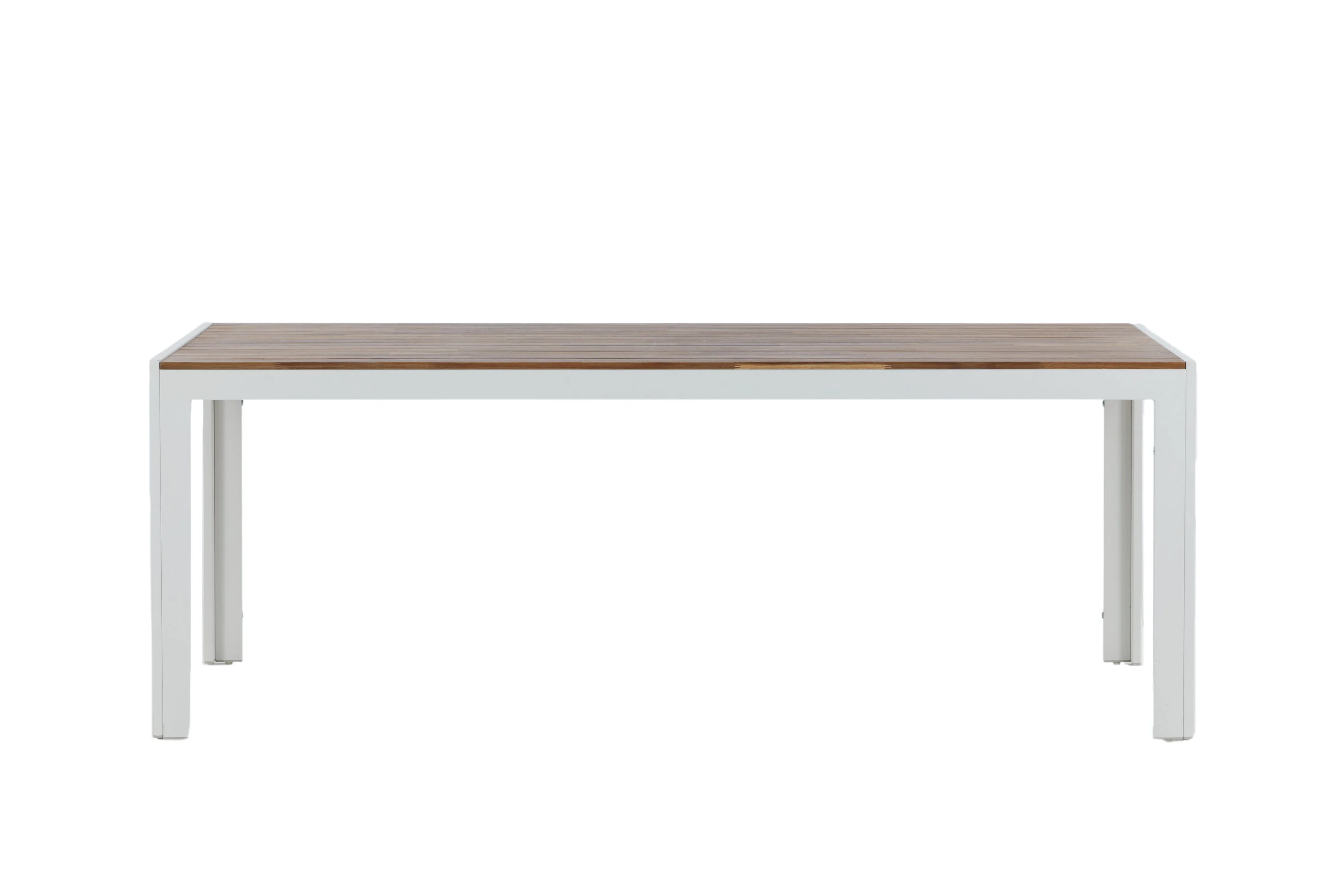 Lauko stalas Bois, 200x100 cm, Balta/Acacia