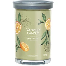 Yankee Candle Sage &amp; Citrus Signature Tumbler Candle - kvapioji žvakė, 567,0 g