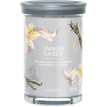 Yankee Candle Vanilla & Cashmere Signature Tumbler Candle ( kouřová vanilka a kašmír ) - Vonná svíčka, 567.0g