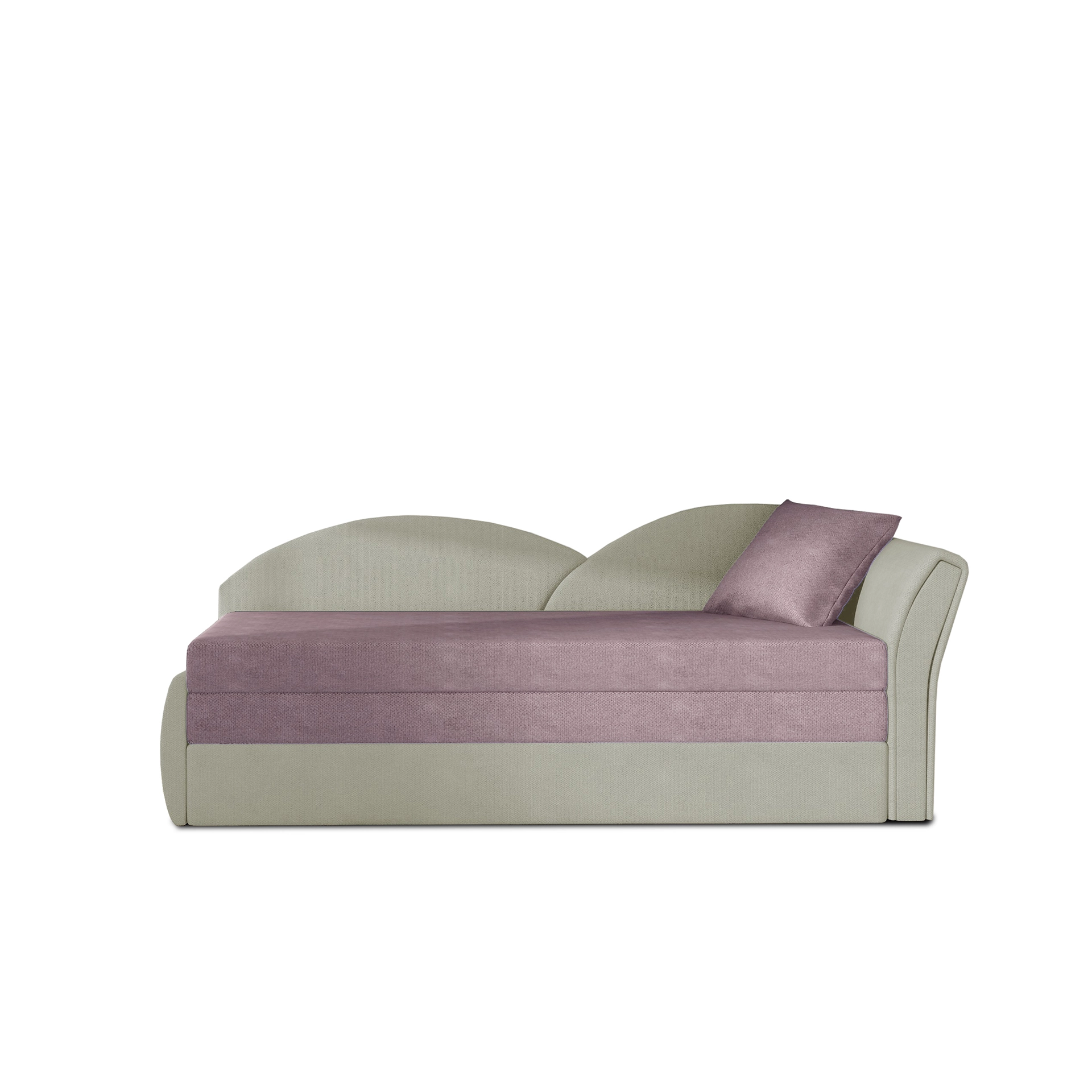 Sofa - lova Aga rausva, Soro 61, Nubuk 21