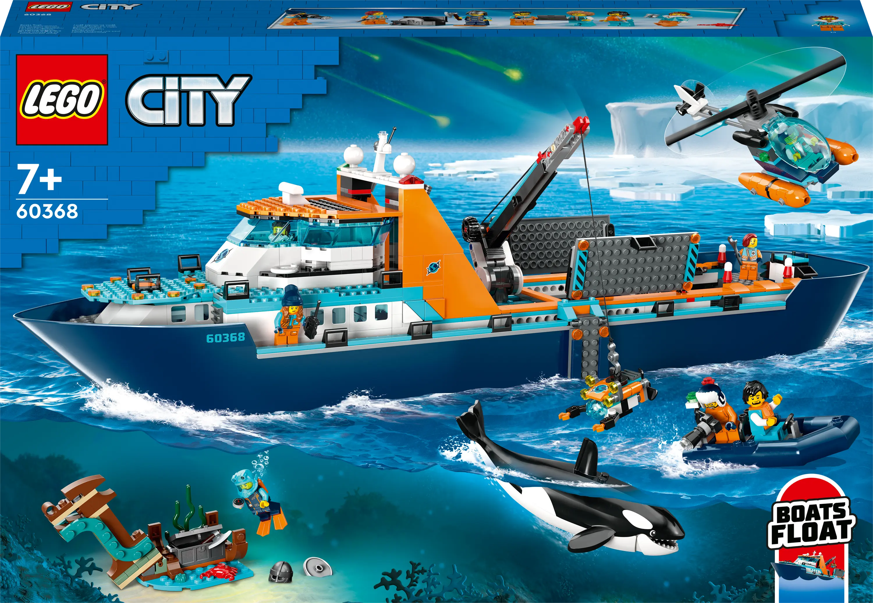 LEGO® 60368 CITY Arkties tyrinėtojų laivas