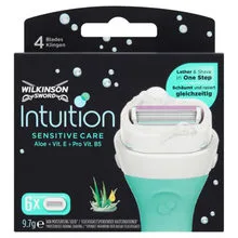 "Wilkinson Sword Intuition Sensitive Care" ( 6 vnt. ) - atsarginės galvutės jautriai odai