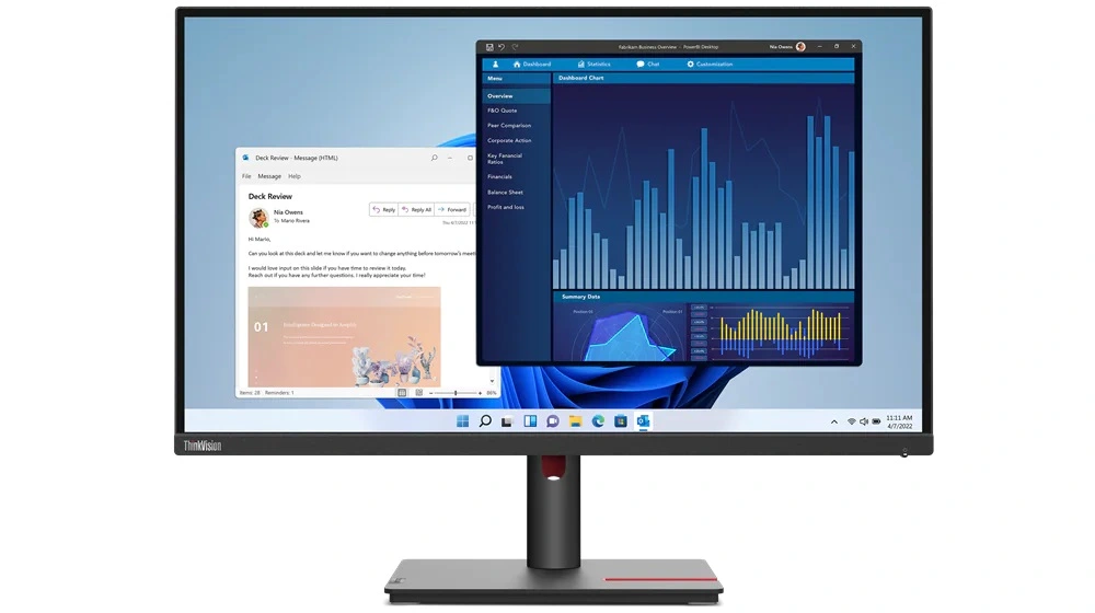 Lenovo ThinkVision | T27p-30 | 27 in | IPS | 4K 3840 x 2160 at 60 Hz | 350 cd/m² | HDMI, DisplayPort, USB-C | Height, pivot (rotation), swivel, tilt