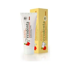 Ecodenta Toothpaste with strawberry-flavored children (Wild Strawberry Scented Toothpaste For Children) 75 ml, 75ml