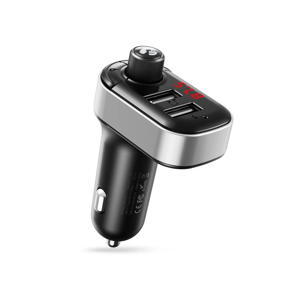 XO BCC10 automobilinis įkroviklis FM siųstuvas / BCC10 / Bluetooth / MP3 / 3.1A