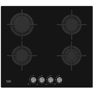 Beko, plotis 58 cm, juoda - Įmontuojama dujinė kaitlentė