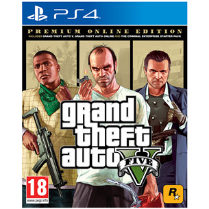 PS4 žaidimas Grand Theft Auto V Premium Online Edition Prekė - 5026555424271