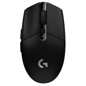 Logitech G305, juoda - Belaidė pelė