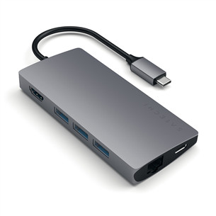 Adapteris Satechi USB-C Multi-Port 4K Gigabit Ethernet Prekė - ST-TCMA2M