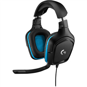 Logitech G432 7.1, juodos - Ausinės