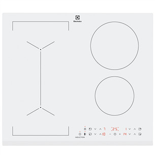 Electrolux, plotis 59 cm, berėmė, balta - Įmontuojama indukcinė kaitlentė