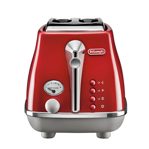 Delonghi ICONA Capitals, 900 W, raudonas/pilkas - Skrudintuvas