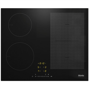 Miele, plotis 59,2 cm, berėmė, juoda - Įmontuojama indukcinė kaitlentė