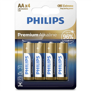 Philips, Premium AA 4 vnt. - Elementai