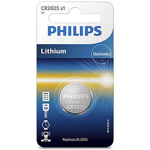 Philips Lithium, CR2025, 3V - Elementai