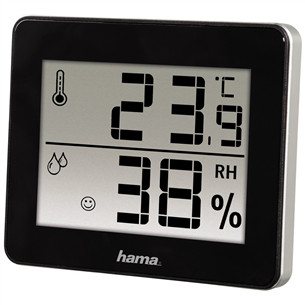 Hama TH-130, juoda/sidabro spalvos - Meteorologinė stotelė