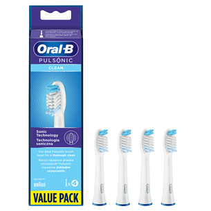 Dantų šepetėlių antgaliai Braun Oral-B Pulsonic Regular, 4vnt. Prekė - PULSONICREGULAR
