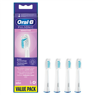 Dantų šepetėlių antgaliai Braun Oral-B Pulsonic Sensitive, 4vnt Prekė - PULSONICSENSITIVE