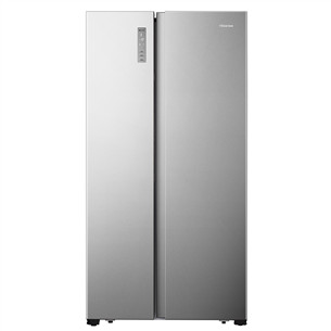 Hisense, NoFrost, 519 L, aukštis 179 cm, sidabro spalvos - SBS šaldytuvas