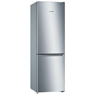 Bosch, 282 L, aukštis 176 cm, nerūdijančio plieno - Šaldytuvas