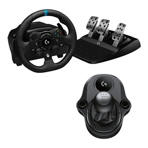 Žaidimų vairas Logitech G923 PC/X1/SX + Driving Force pavarų svirtis