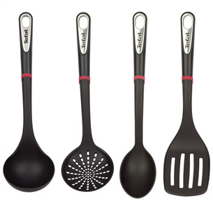 Tefal Ingenio K206S414, 4 dalių, juodas/raudonas - Virtuvės įrankių rinkinys