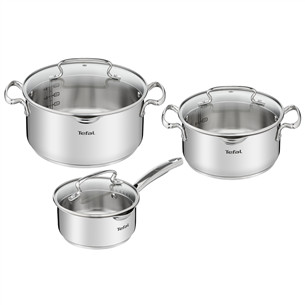 Tefal Duetto+, nerūdijančio plieno - Puodų rinkinys