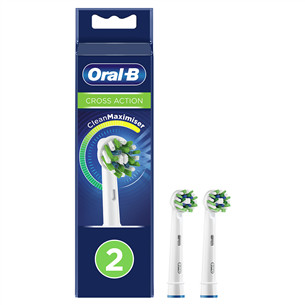 Dantų šepetėlių antgaliai Braun Oral-B Cross Action 2 vnt.   Prekė-EB50-2WHITE