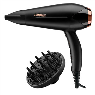 BaByliss Turbo Shine 2200, 2200 W, juodas - Plaukų džiovintuvas