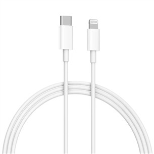 Laidas Xiaomi Mi, USB-C -- Lightning, 1 m, white