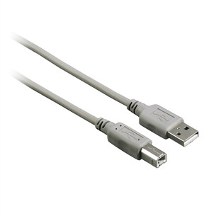 Laidas Hama USB-A -- USB-B, 3 m, Gray Prekė - 00200901