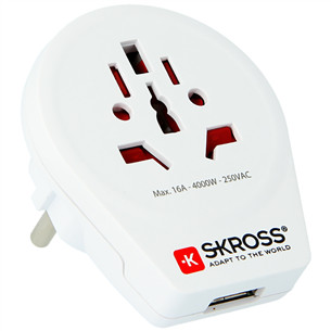 Adapteris USB SKROSS World - Europe Prekė - 7640166323204