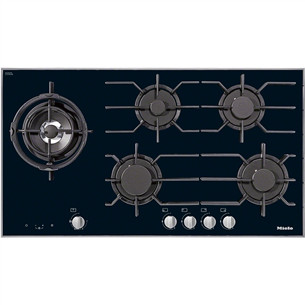 Miele, plotis 94,2 cm, juoda - Įmontuojama dujinė kaitlentė