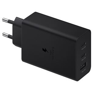 Samsung Trio, USB-C, USB-A, 65 W, juodas - Įkroviklis