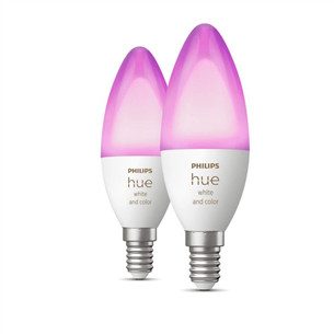 Išmanioji lemputė Philips Hue White and Color, E14, 2 vnt., white Prekė - 929002294205
