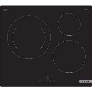 Bosch Series 4, plotis 59,2 cm, berėmė, juoda - Įmontuojama indukcinė kaitlentė