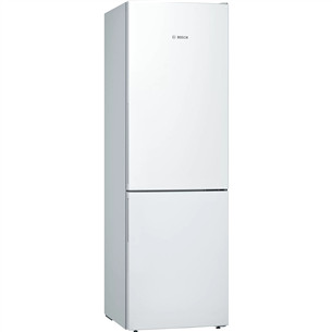 Bosch, LowFrost, 308 L, aukštis 186 cm, baltas - Šaldytuvas